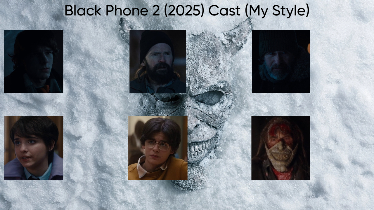 Black Phone 2 (2025) Cast (My Style) Blank Meme Template