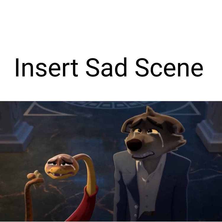 Mr. Wolf And Mr. Snake Cry About What Blank Meme Template