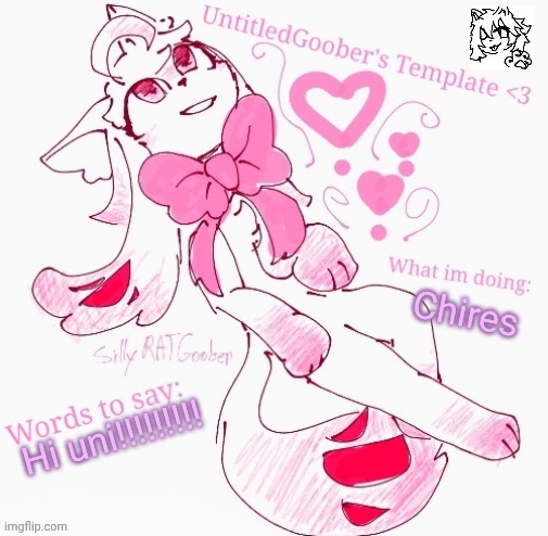 UntitledGoober's Announcement Template Revamped | Chores; Hi uni!!!!!!!!! | image tagged in untitledgoober's announcement template revamped | made w/ Imgflip meme maker