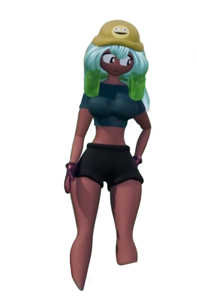 Dolly Dimpley’s lara croft Outfit Blank Meme Template