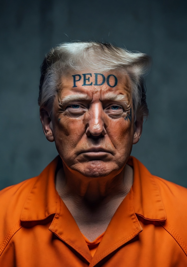 Donald Trump Pedophile in Prison Blank Meme Template