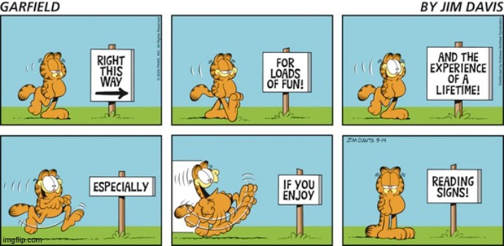 Garfield | image tagged in comics | made w/ Imgflip meme maker