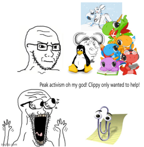 Clippy PFP normies everywhere #3 | image tagged in memes,drake no/yes,clippy,sheeple | made w/ Imgflip meme maker