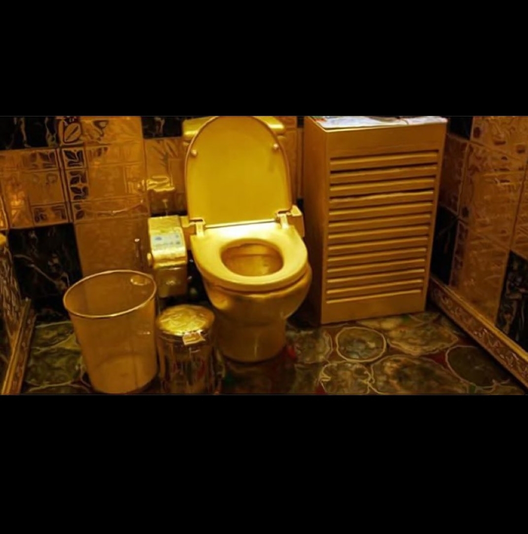 Ukraine Golden Toilet Blank Meme Template