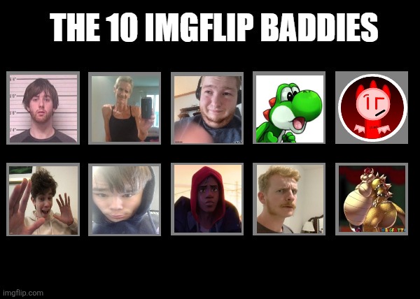image tagged in top 10 baddies | made w/ Imgflip meme maker