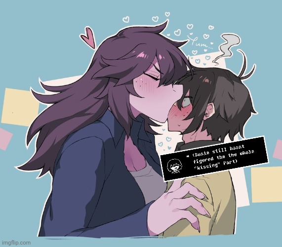 mmmh tasty kris face | image tagged in deltarune,ships,memes | made w/ Imgflip meme maker