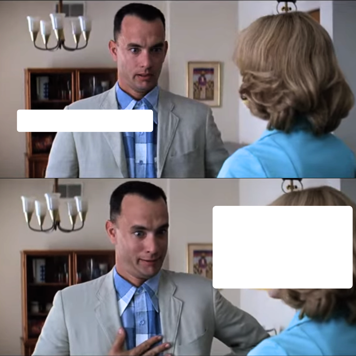 Forrest Gump - Is he smart, or is he,,, Blank Meme Template