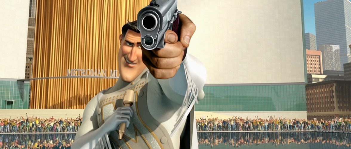 metroman middle finger | image tagged in metroman middle finger | made w/ Imgflip meme maker