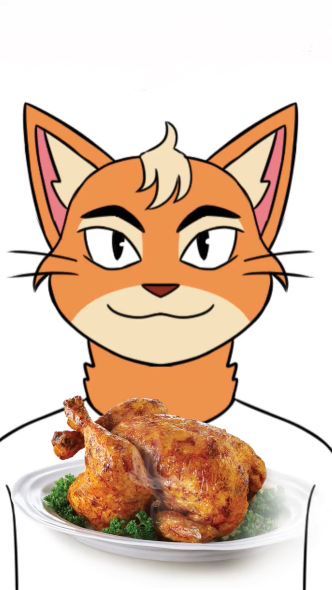 Rotisserie Chicken Felix Is Calling Blank Meme Template