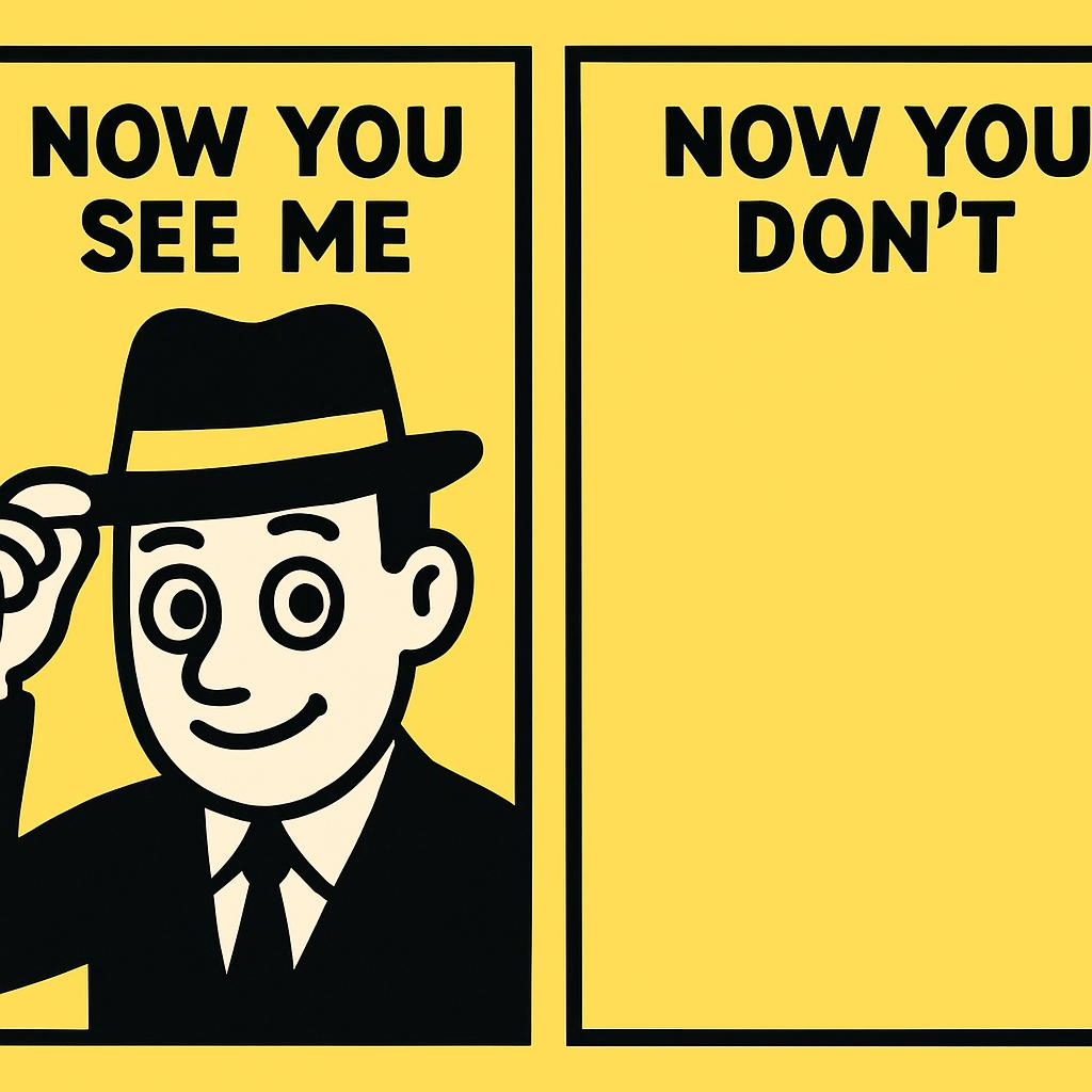 now you se me now you dont Blank Meme Template