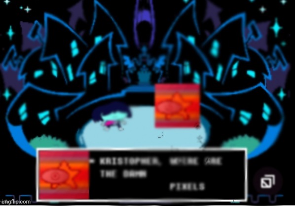 mmmh tasty pixels | image tagged in memes,deltarune | made w/ Imgflip meme maker