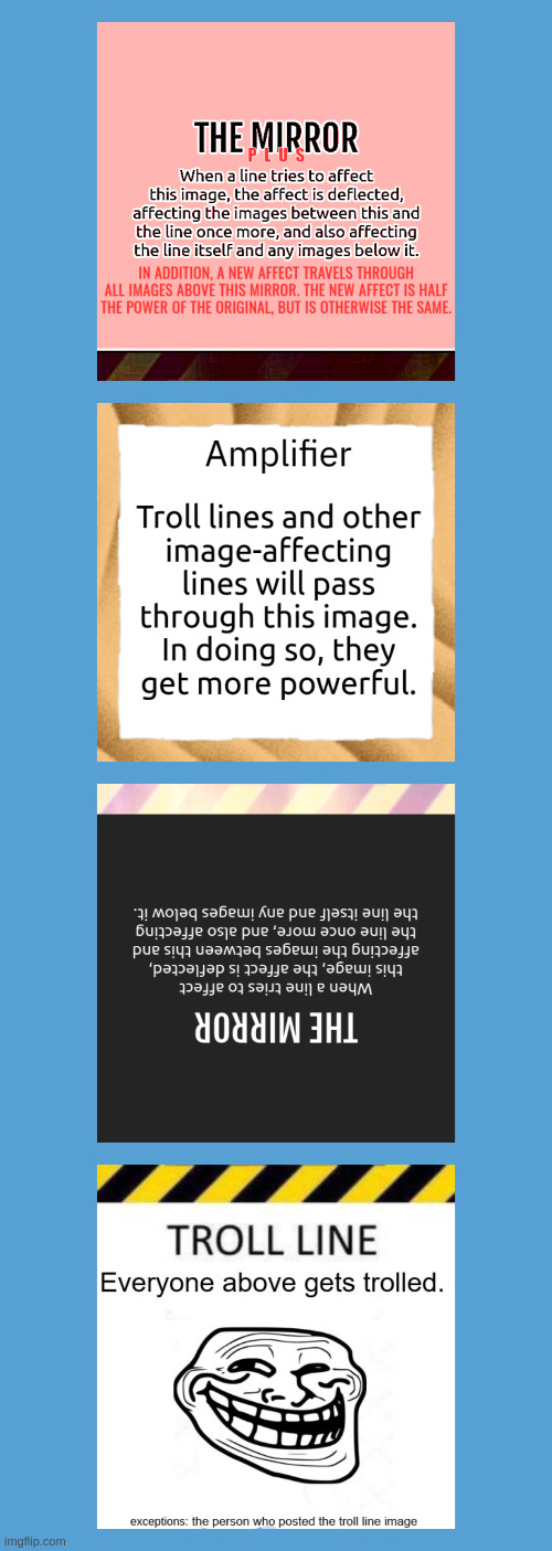 (this has no effect since the pebble's 24 hours aren't up yet btw) | image tagged in light blue sucks,the mirror,amplifier,troll line original | made w/ Imgflip meme maker