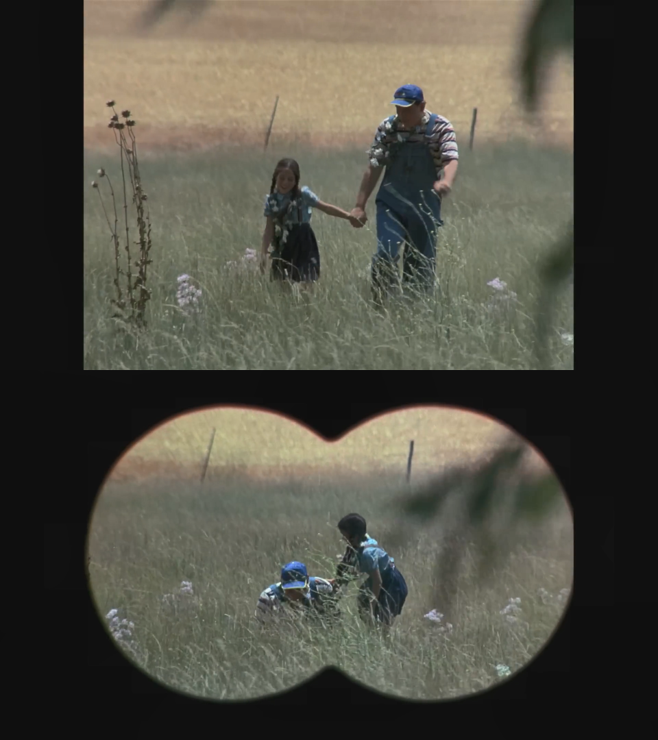 binoculars view template Blank Meme Template