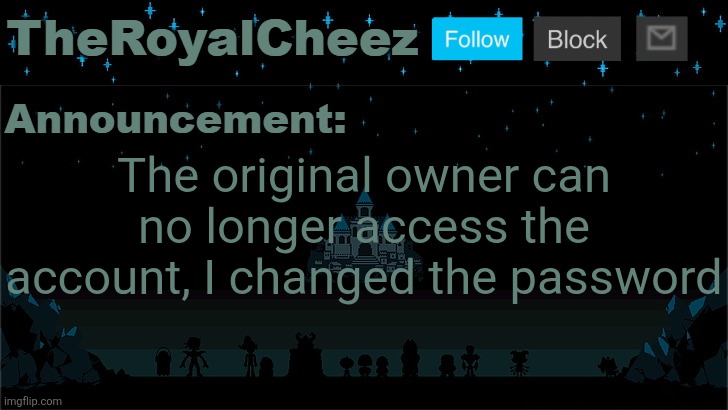 Fucking disgraceful mortal | The original owner can no longer access the account, I changed the password | image tagged in cheez's undertale template | made w/ Imgflip meme maker