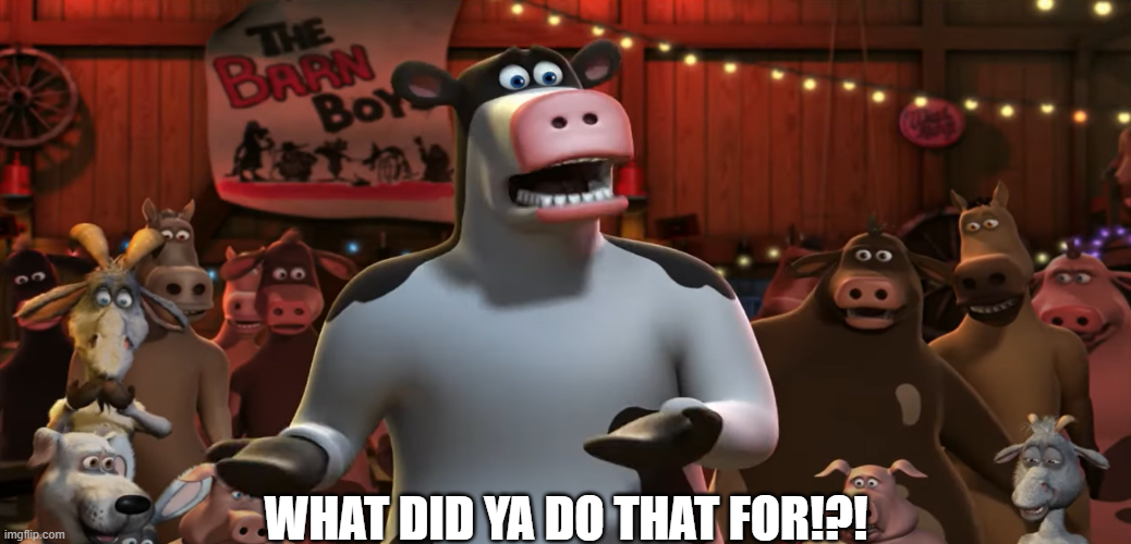 High Quality What Did Ya Do That For? Blank Meme Template