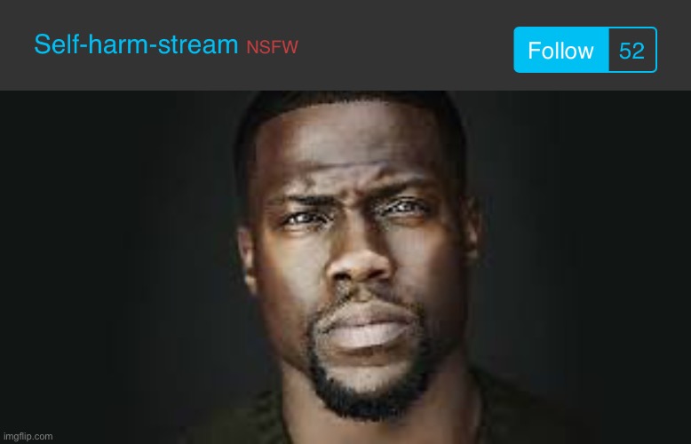 Are we deadass | image tagged in kevin hart stare | made w/ Imgflip meme maker