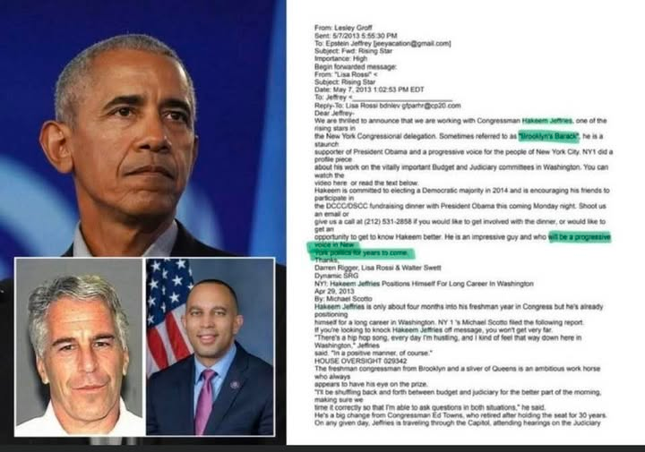 Epstein, Obama and Hakeem Jeffries Blank Meme Template