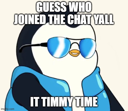 Guess who joined the chat yall | GUESS WHO JOINED THE CHAT YALL; IT TIMMY TIME | image tagged in guess who joined the chat yall | made w/ Imgflip meme maker