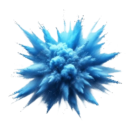 Blue Explosion Blank Meme Template