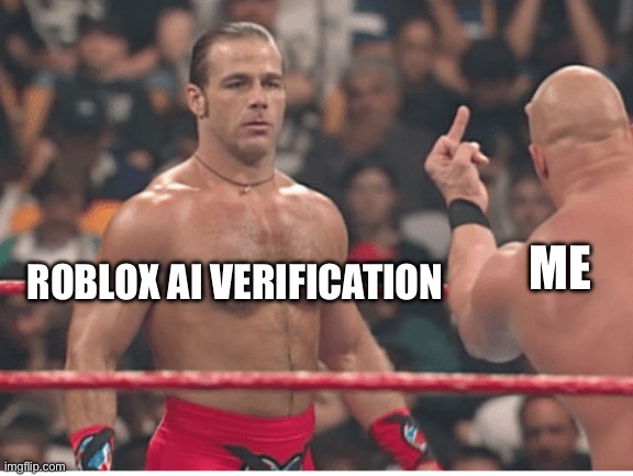 Shawn Michael's gets the bird | ME ROBLOX AI VERIFICATION | image tagged in shawn michael's gets the bird | made w/ Imgflip meme maker