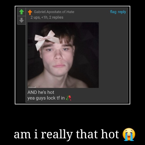 am i really that hot ? | | image tagged in funny,demotivationals | made w/ Imgflip demotivational maker