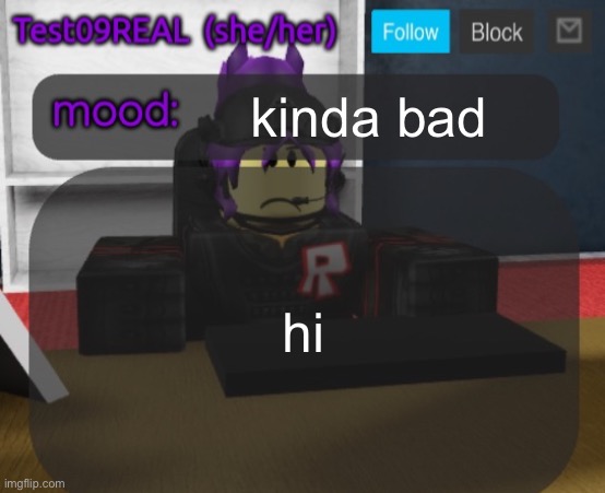 Test09 Jane Doe temp v2 | kinda bad; hi | image tagged in test09 jane doe temp v2 | made w/ Imgflip meme maker