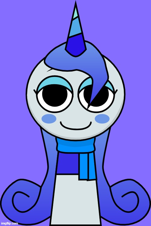 Glacia the Narwhal | image tagged in sprunki,ocs,narwhal,art,incredibox,original character | made w/ Imgflip meme maker