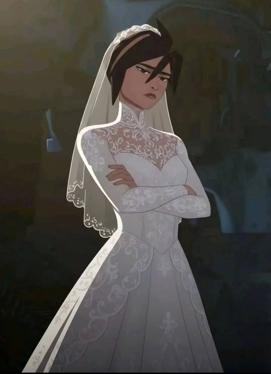 invisigal wedding dress Blank Meme Template