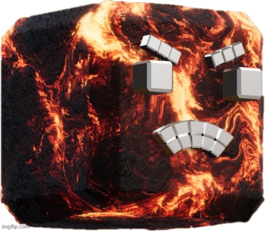 Blocks Lava head | image tagged in blocks lava head | made w/ Imgflip meme maker