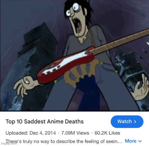 :'( | image tagged in top ten saddest anime deaths | made w/ Imgflip meme maker