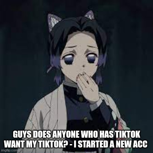 wait u have a point | GUYS DOES ANYONE WHO HAS TIKTOK WANT MY TIKTOK? - I STARTED A NEW ACC | image tagged in wait u have a point | made w/ Imgflip meme maker