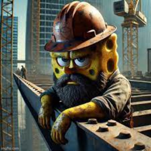 How I look at my teacher when we aren't allowed to play kahoot or blooket at the end of computing lessons | image tagged in blue collar spongebob | made w/ Imgflip meme maker