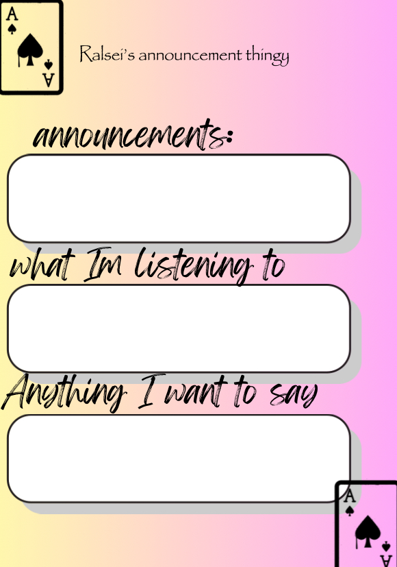 High Quality Ralsei announcement pastel Blank Meme Template