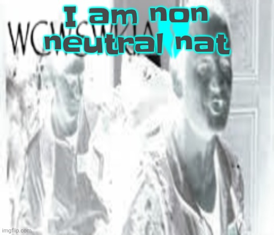 WCWSWKIA | I am non neutral nat | image tagged in wcwswkia | made w/ Imgflip meme maker
