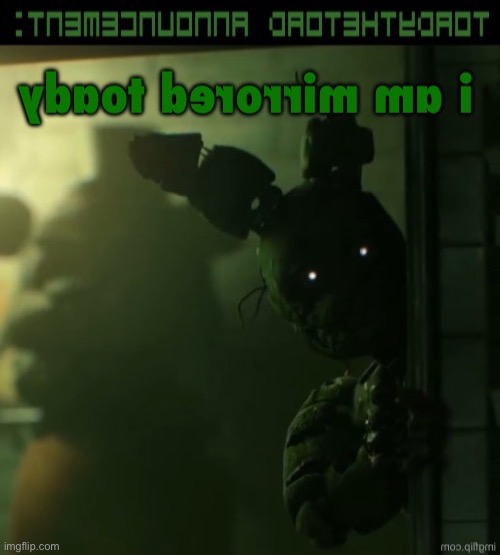 i am mirrored toady | made w/ Imgflip meme maker