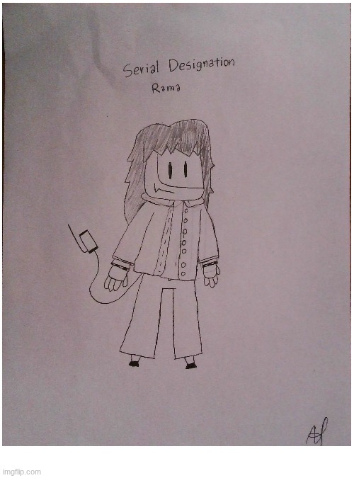 This is for Crowley_Noala23, the first submission on my idea form | image tagged in murder drones,drawing | made w/ Imgflip meme maker