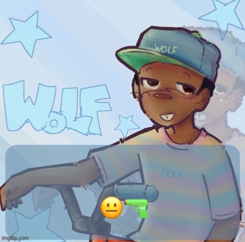 Foxed Wolf Temp 3 | 😐🔫 | image tagged in foxed wolf temp 3 | made w/ Imgflip meme maker