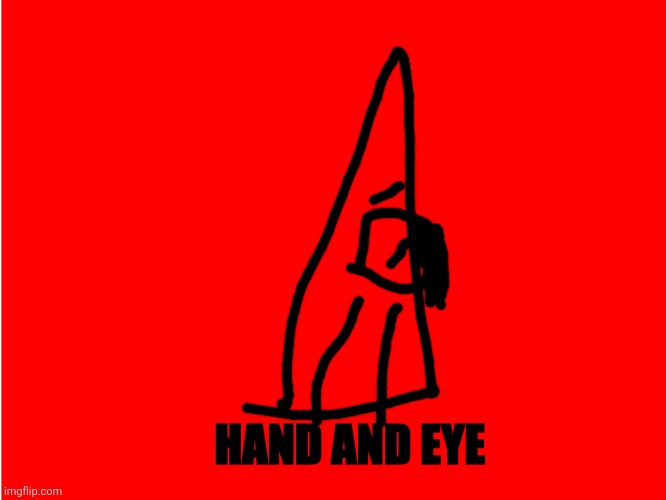 Hand and eye Blank Meme Template
