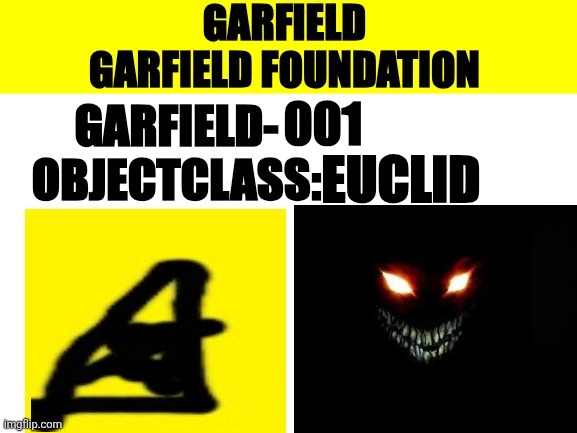 Garfield-001 Euclid Label Blank Meme Template