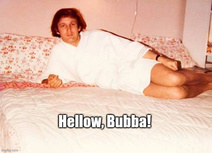 Hello, Bubba | Hellow, Bubba! | image tagged in donald trump | made w/ Imgflip meme maker