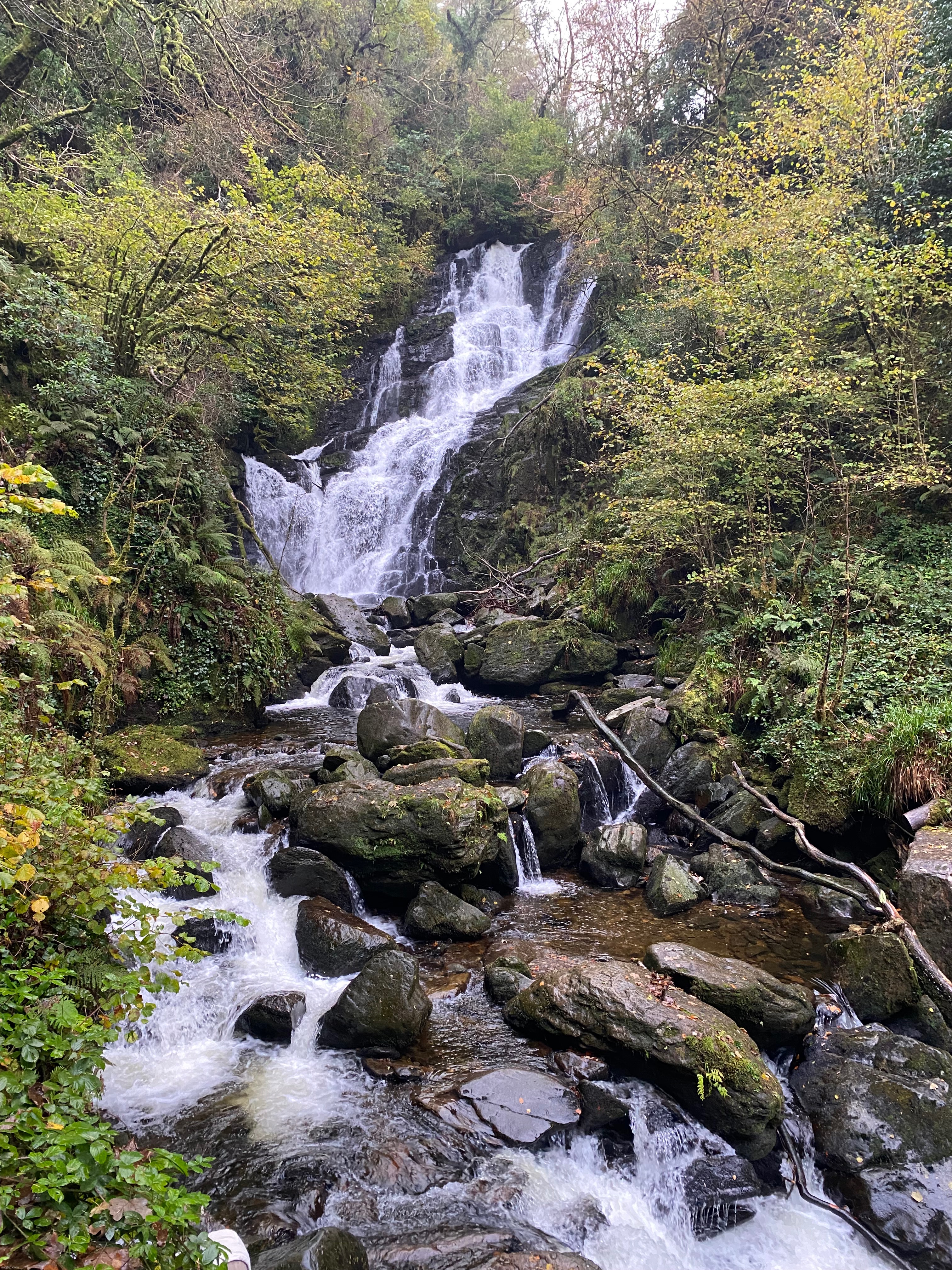 Waterfall in Ireland | image tagged in ireland,waterfall,pixture | made w/ Imgflip meme maker