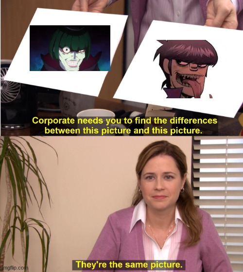 Bro I had to say  that they look the same | image tagged in gorillaz,rezero | made w/ Imgflip meme maker
