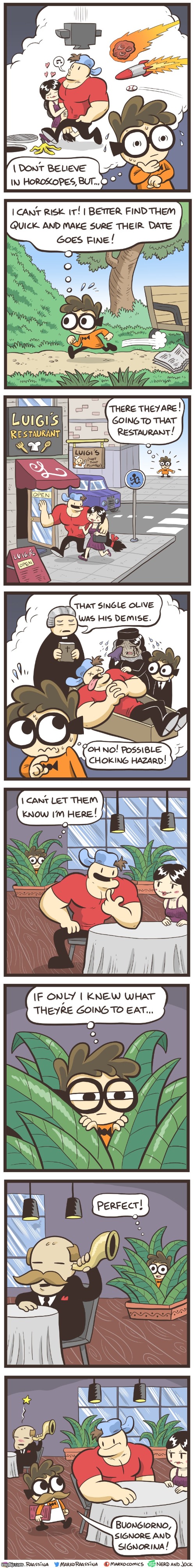 image tagged in nerd,jock,olga,restaurant,mustache,disguise | made w/ Imgflip meme maker