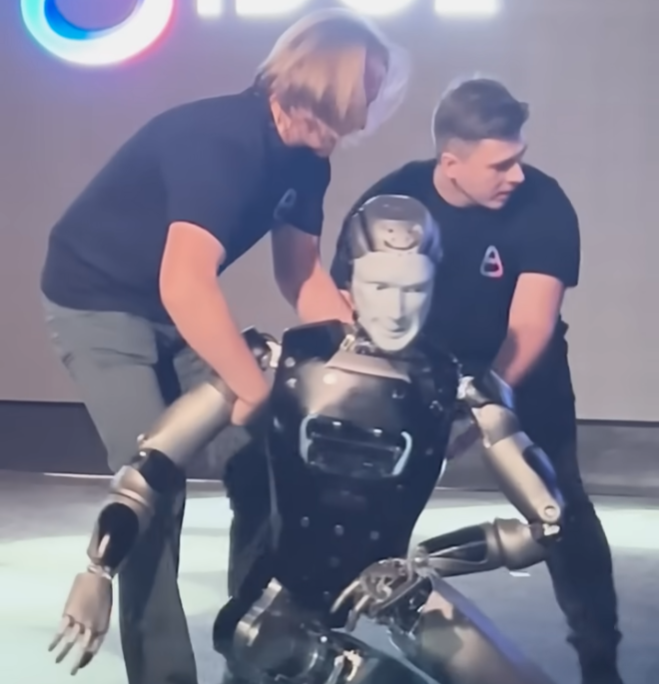 Russian robot falls Blank Meme Template