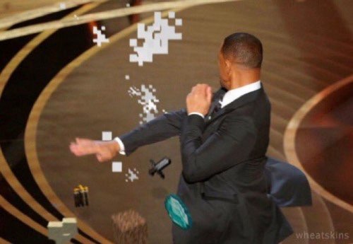 Will Smith Minecraft Slap Blank Meme Template