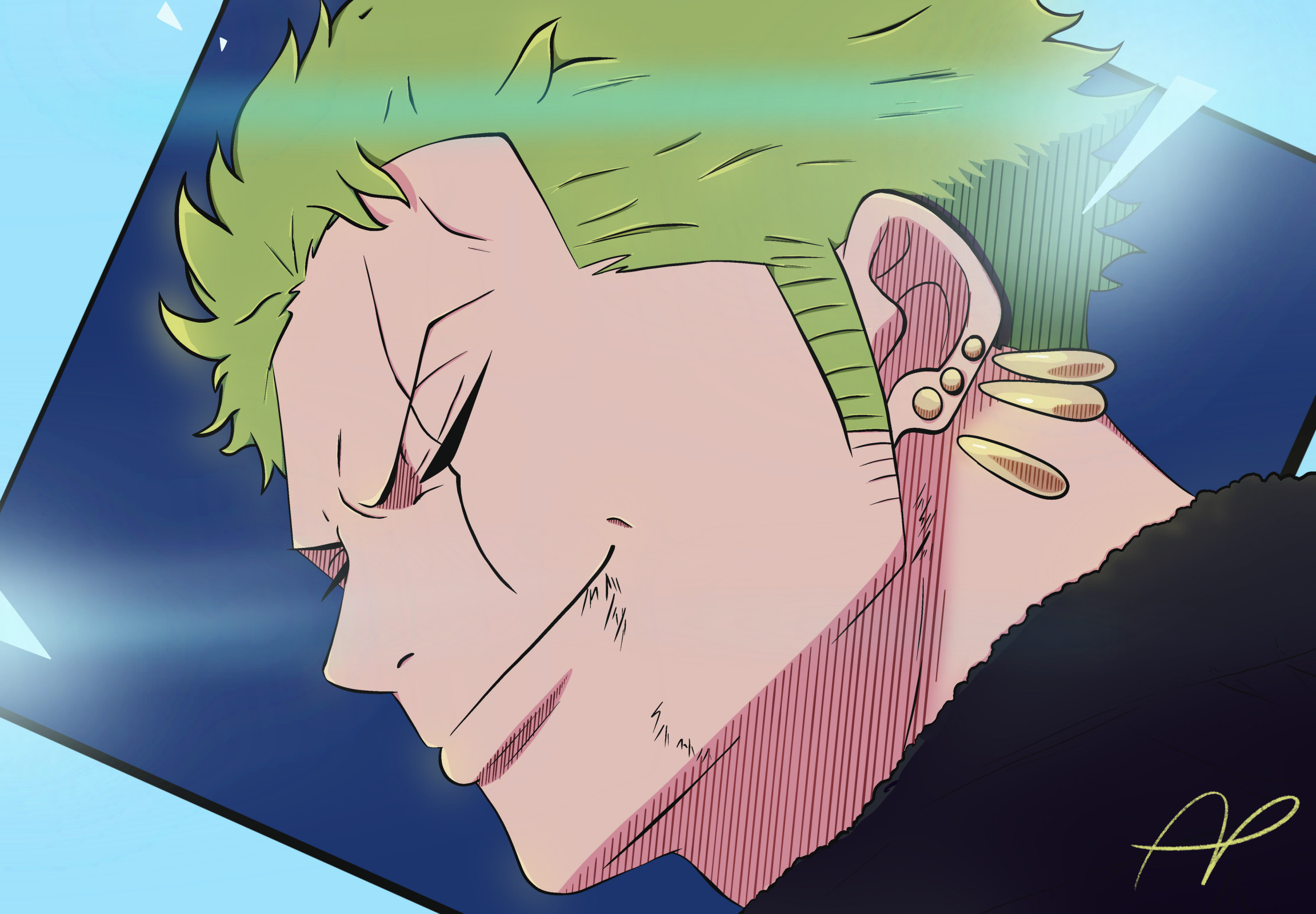 Zoro proud Blank Meme Template