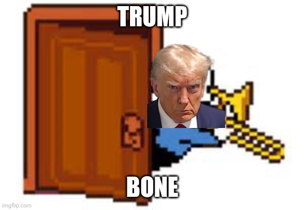 Trumpbone | TRUMP; BONE | image tagged in sans playing the trombone,donald trump | made w/ Imgflip meme maker