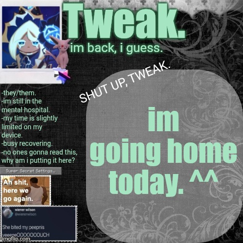 the 29th announcement template. | im going home today. ^^ | image tagged in the 29th announcement template | made w/ Imgflip meme maker