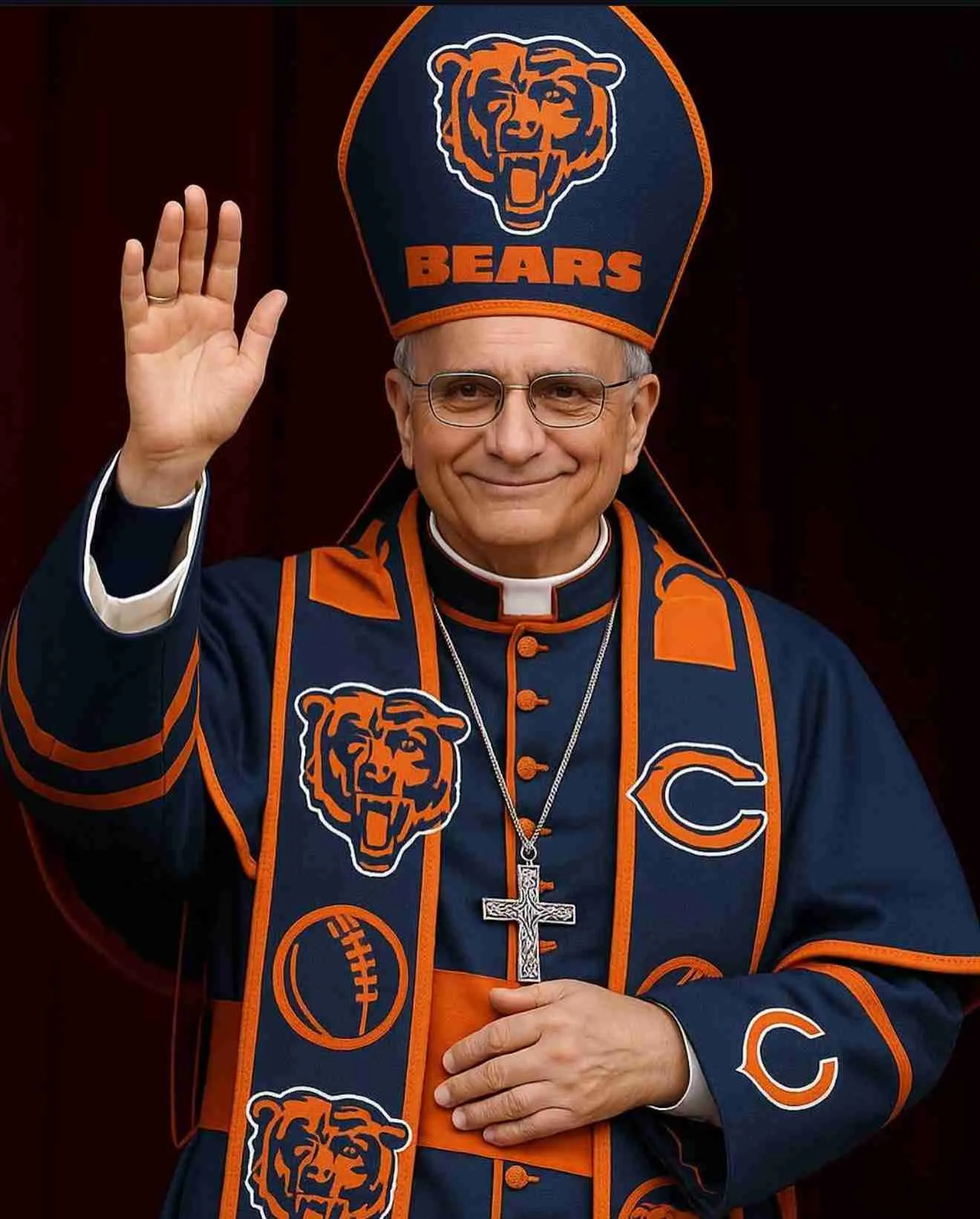 Chicago Bears Pope Blank Meme Template