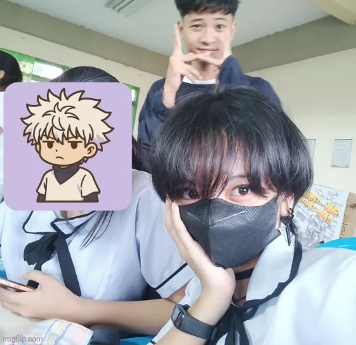 Idk if anyone remembers me but here's me with my hb | made w/ Imgflip meme maker